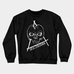 Skullcrush (white on black) Crewneck Sweatshirt